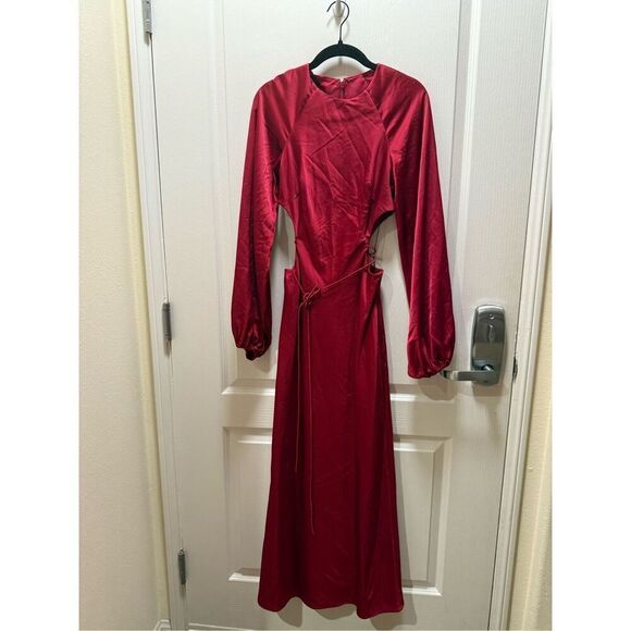 Significant Other Esme Long Sleeve Dress Raspberry cocktail vacation Size 4 NWT - Picture 4 of 7